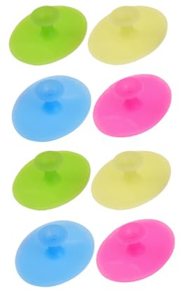 ABOOFAN 8 pièces Brosse Visage Silicone Exfoliante et Massante Antidérapante pour Nettoyage Profondeur Adaptée à Toute la Famille et Multi-usage
