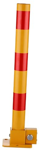 perfeclan Poste de estacionamiento Bloqueador de estacionamiento Barrera de de tráfico Bolardo Poste para bolardo, Naranja Roja