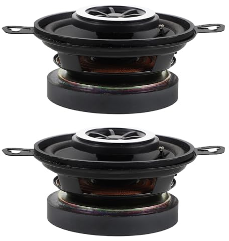 OKUMEYR Altoparlanti per Auto Coassiali Hifi 35 Mini Tweeter a Cupola 2 Pezzi Clacson Elettrico Aftermarket Installazione senza Danni per Veicoli e Moto Impianto Audio Stereo ad Alta