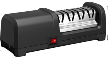 Affilacoltelli elettrico a 4 stadi, lama di affilatura a 20 gradi, compatibile con coltelli da cucina e lucidatura