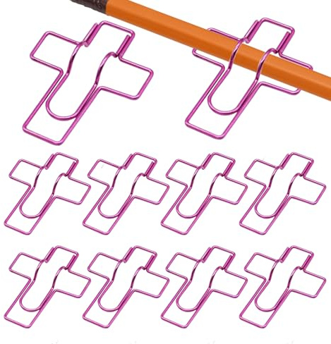 Pappersklämma pennhållare | 10-delad metall återanvändbar organisatör, journal pennklämmor, pennorganisatör, för planerare, pärmar, bok, skissbok, klassrum, kontor, studenter, lärare