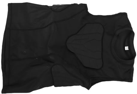 Gedourain Youth Football Padded Vest Thickened Protective Shirt for Basketball Sports, Breathable Chest Protector for Kids, Polyurethane Material (YS)