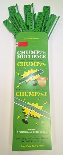 CHUMPFix Multipack (5 CHUMPFix and 3 CHUMPFixL). The Multi-Screw Plasterboard and Lath-and-Plaster Fixing. Heavy Duty.