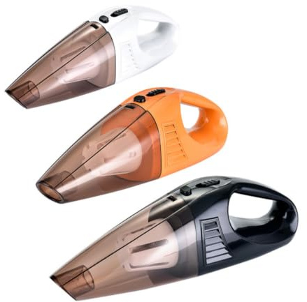 VICASKY Aspirateur de Voiture Abs PP Dépoussiéreur à Double Usage, 12v 100w Noir, Aspiration à Main, Nettoyage Humide et Sec pour Voiture