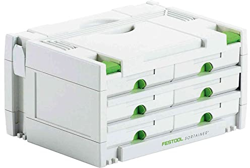 FESTOOL Schubladen Sortainer SYS 3 SORT/6 Schubladen 395 x 295 x 210 mm, 1 Stück,491984