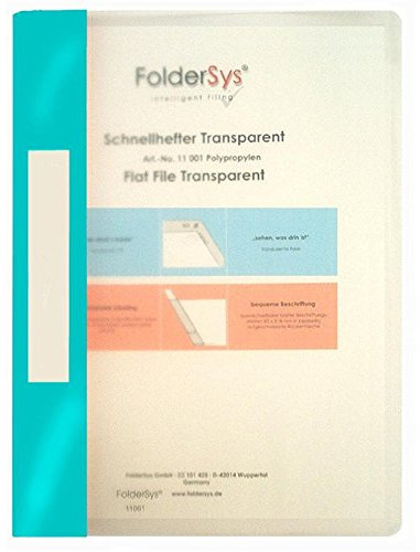 Schnellhefter A4, PP, Transparent, türkis