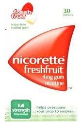 Nicorette Fresh Fruit 4mg Gum x 30