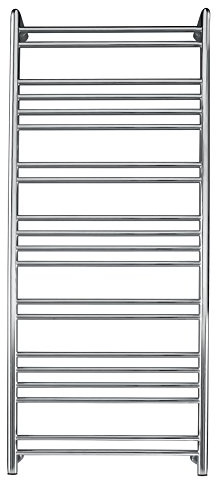 Manissa Devon Heated Towel Rail Stainless Steel 600mm W x 1200mm H | Central Heating, Towel Warmer, Rust-Resistant, Bathroom, Wall Mounted, Mirror Polished