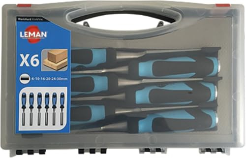 6 CISEAUX A BOIS/MANCHE BI-MAT L6/10/16/20/24/30 COFFRET - 780.500.06 - LEMAN