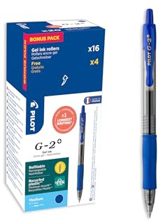 PILOT: G207 Kugelschreiber, einziehbar, 0,7 mm, Blau, 20 Stück blau