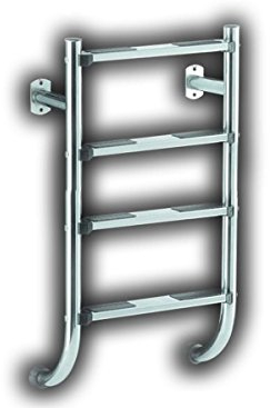 badelaune Tiefbeckenleiter Poolleiter Geteilte Ausführung nur Unterteil - 4 stufig Leiter