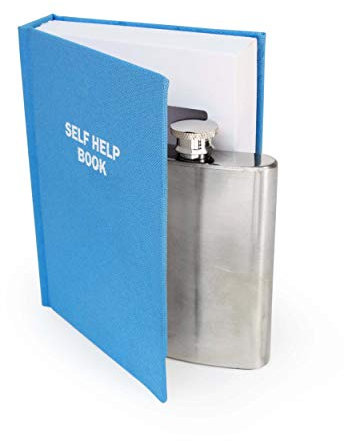 Suck UK Hip Flask | Smuggle Your Booze | Groomsmen Gifts | Hip Flasks for Men | Secret Flask | Booze Smuggling Containers | Flasks Alcohol in Book | Alcohol Gifts for Men | Festival Drink Smuggler