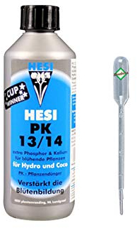 Hesi PK 13/14 20 Litros- Fertilizante de Cultivo Hidroeléctrico Fertilizante Natural Plantas de Interior Líquido Orgánico Boost (1 litro)