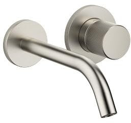Dornbracht Meta Pure Waschtisch-Wand-Einhandbatterie ohne Ablaufgarnitur, Ausladung 190 mm, starrer Auslauf, Farbe: Platin Matt - 36860664-06