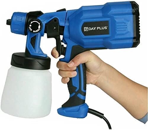 Système de pulvérisation de peinture 550 W HVLP Pistolet électrique 450 ml/min, 1000 ml avec 3 motifs de pulvérisation, convient pour le bricolage, la décoration et le désinfectant en spray