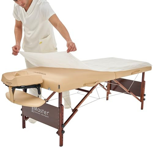 Master Massage Poly-Backing Einweg Laken Überzug Wasserdicht Öldicht (10 Stück) Abdeckung für Massageliege Behandlung Praxisbedarf