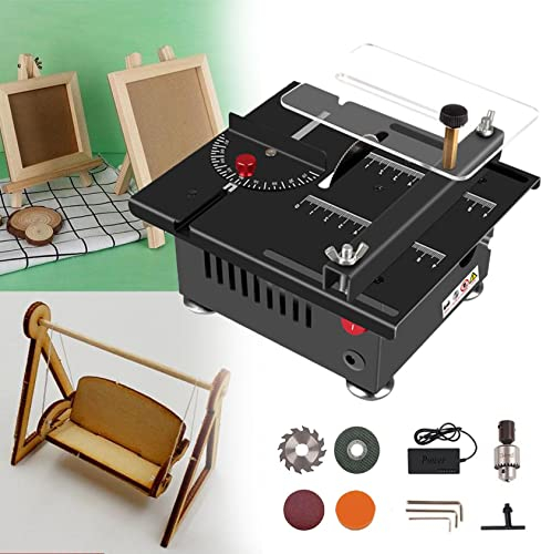 Mini Scie à Table, Outil De Coupe De Modèle Multifonction, Scie à Table De Bricolage Faite à La Main 100w 24v, Scie à Table De Précision Miniature, Scie à Table Pour Maison Modèle De Bricolage