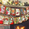 UCLEVER Lot de 15 bannières de Noël vintage – Bannière de Noël d'intérieur pour vacances, maison, bureau, cheminée, fournitures de fête de Noël