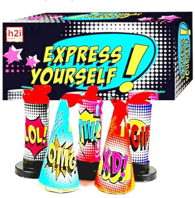 h2i Mini Vulkan Mix 5er Set | F1 Fontänen Feuerwerk | Ganzjahresfeuerwerk – CE Zertifiziert