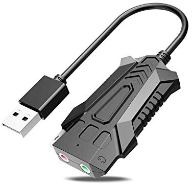 Eighosee Carte son USB externe portable vers interface écouteur/microphone pour /Linux