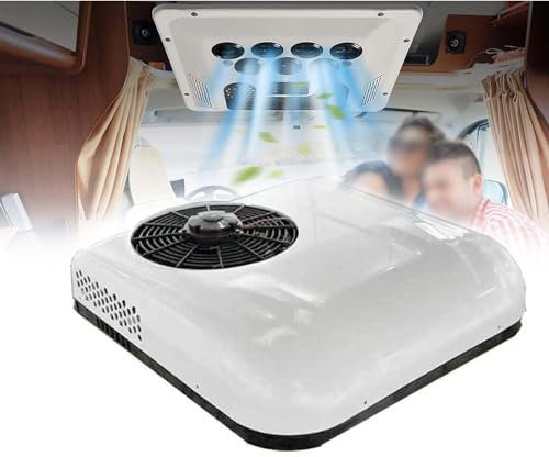 BLUEZY Aire Acondicionado Caravana De 12V/24 V, Aire Acondicionado Camper, Aire Acondicionado 12V Camion, Aire Acondicionado para Coche, Autocaravana, Camión Excavador, Autobús B,12V