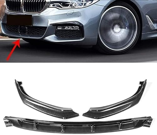 ZHOUFUDA Auto Frontspoiler Lippe Frontschürze Lippenspoiler für BMW 5-Series G30 G31 G38 540i M Sport, Frontstoßstange ABS Splitter Lip Spoiler Kinnschutz Lip Diffusor Splitter Body Kit