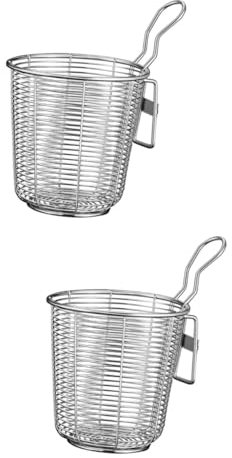 COLLBATH 2 Coladores De Malla Fina De Acero Inoxidable Para Cocina Práctico Colador De Pasta Para El Hogar.