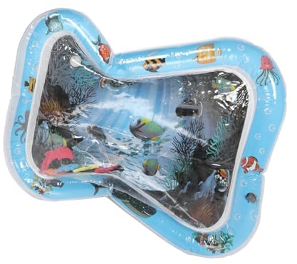 BESTonZON Aufblasbare Wasserspielmatte Spielmatte Bauchzeitmatte Junge Mädchen Wasserkissen Spielzeug Für Innen Und Außen