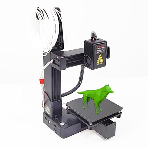 FDM 3D Drucker für Anfänger, Vollständig Zusammengebautes 3D -Drucker Hochdruckgenauigkeit Unterstützung EIN Klickdruck für Bildung, 100x100x100mm (EU-Stecker)