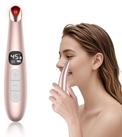 DOCOCO Eye Lift Wand, 98°F to 113°F Eye Heat Wand, Eye Massager for Dry Eyes, Dark Circles and Puffiness, Eye Lifting Device for Fine Lines, Champagne Gold