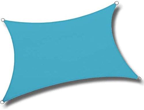 Tenda Parasole, Vela Ombreggiante Rettangolare, Telo Ombreggiante Impermeabile Esterno, Efficace Blocco UV al 95%, Antistrappo Tessuto Oxford, per Patio, Balcone, Prato (8 4x8m)