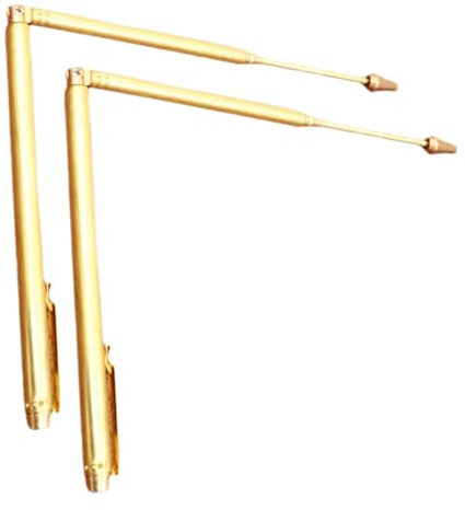 POPETPOP 2pièces Baguettes De Sourcier Cuivre Détecteur Eau Portable Outil De Sondage Léger Pour Extérieur