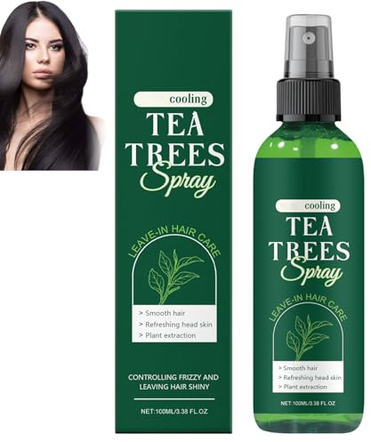 Balsamo spray senza risciacquo all'olio di melaleuca, olio di melaleuca per capelli, lenisce la secchezza e il prurito della pelle della testa, idrata, districa e nutre i capelli, leggero (1pcs)