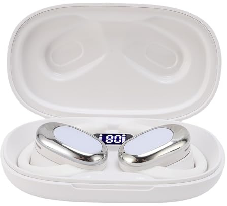 Ejoyous Ohrhörer mit Mehrsprachigen Übersetzungen, 7 Leistungsstarke Modi Stereo -Musik -Kopfhörer, Touch Control Echtzeit Übersetzer Gerät mit 5.4, für, System (White)