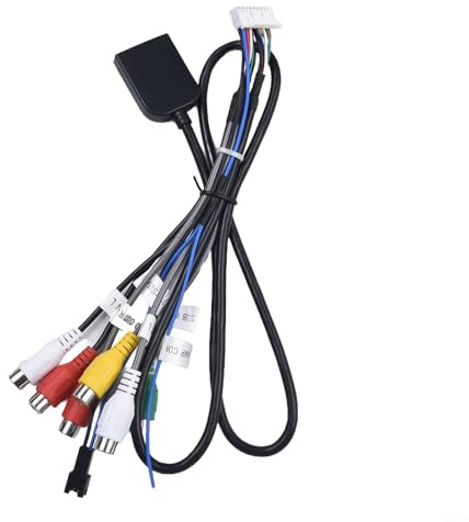 Besttoolifes Auto SIM Card Slot Audio Adapter mit 20 Pin Kabel und Lüfteranschluss für 4G Navigation Multimedia GPS Systeme in 12V Fahrzeugen, Schwarz ABS