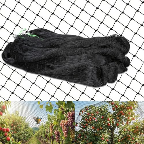 1 Pezzo 7.5 X 15 Metri Rete Anti Piccioni Rete Anti Uccelli Robusto Resistente All'abrasione Dimensioni Maglia: 2.5 X 2.5 Cm Adatto Proteggere Alberi Frutto E Ortaggi Danni Causati Dagli Uccelli Nero