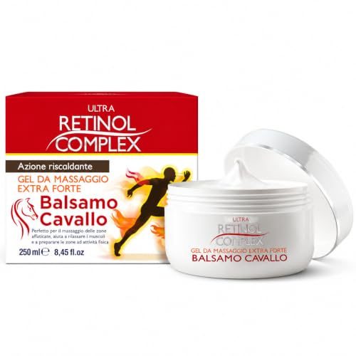 Retinol Complex Bálsamo de Caballo, Gel de Masaje Extra Fuerte, 250ml