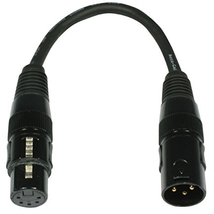 American DJ DMX Adapter - Turnaround von 3pin Male/auf 5pin Female