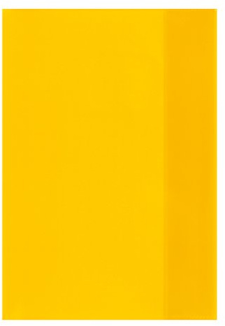 Herlitz 5215017 Hefthülle DIN A5 genarbt 90 my in transparent gelb