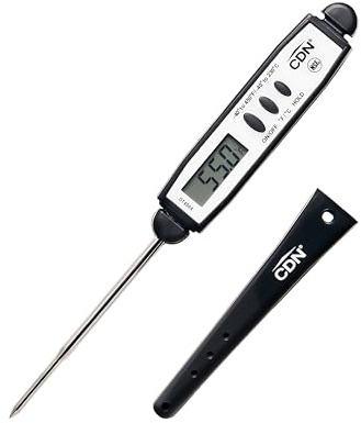 CDN Waterproof Digital Cooking Thermometer Instant Read 2.75 Stainless Shatterproof Ideal for Meat, Poultry, BBQ NSF Certified DT450X