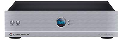 Oehlbach Powerstation 909 - Mehrfachsteckdose mit Stromfilter, Überspannungsschutz, 8 Anschlüsse, Delay-Funktion, High-End-Verarbeitung für HiFi & Heimkino, Silber