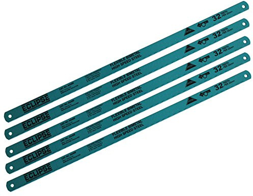 50 x Eclipse Plus 30 Hacksaw Blades 32 TPI Bi-Metal Flexible High Speed Steel Hacksaw Blades 12” 300mm by AllTrade Direct by AllTrade Direct
