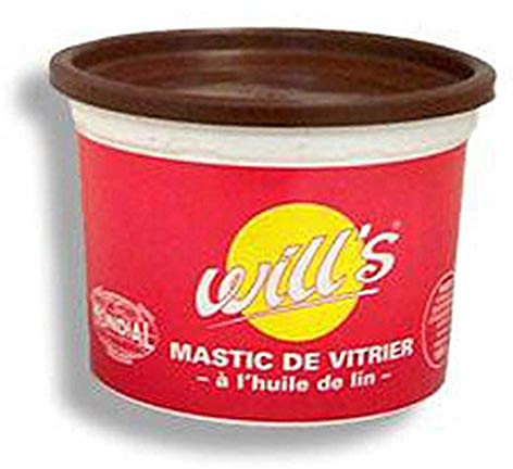 Mastic vitrier mondial brun/acajou pot 1kg