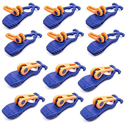 Peggy Peg Crocodile 12 er Set Schnellspannklemmen, Sturmsicherung für Vorzelte, Vorzeltteppiche und Markiesen