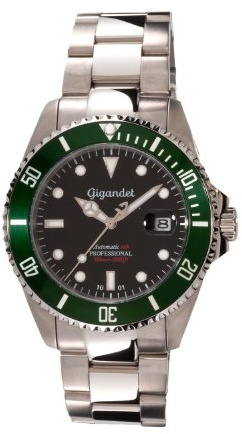 Gigandet Sea Ground Orologio Subacqueo Automatico Analogico Uomo Nero Verde G2-005