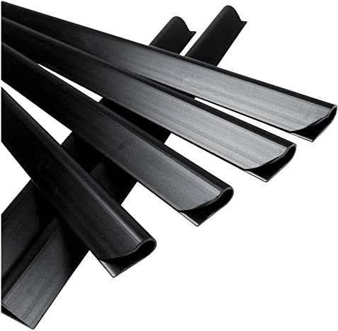 Noor Rails de Serrage, 19 x 1.5 cm, Noir, Lot de 25