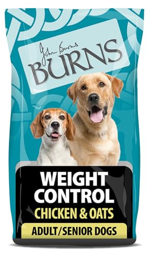 Burns Pet Nutrition Hypoallergenic Complete Dry Dog Food Adult and Senior Dog Weight Control Chicken and Oats 6 kg