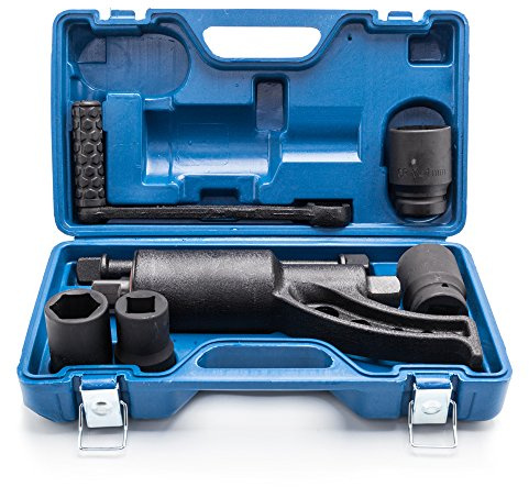 Werhoo 1:64 Torque Multiplier Wrench, 1 Inch Drive, Heavy Duty, 3,688 ft/lbs (4800 N/M) - Includes 4-Piece Cr-v Socket Set