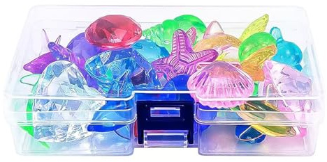 Ieron Edelsteine für Pool-Tauchen, 26-teilig, Edelstein-Set zum Sommerschwimmen, Tauchen, Ozean-Thema, für Jungen und Mädchen, Unterwasser-Schwimmen, Tauchen, Werfen, Meerestier-Edelsteine
