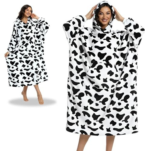 Vautvis Sudadera Manta Mujer, Manta Con Capucha, Manta Sudadera, Batamanta Mujer Invierno, Sudadera Con Capucha Para Mujer Mullida Y Cómoda, Grueso Hoodie Bata Manta